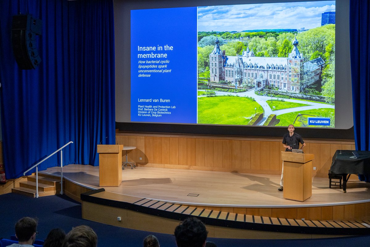 TheSainsburyLab's tweet photo. Day 5 Lucas Nascimento dos Santos, Julia Boogh and Lennard van Buren speaking at the TSL Summer Conference #TSLSummer2026 https://t.co/6esivgwGlV