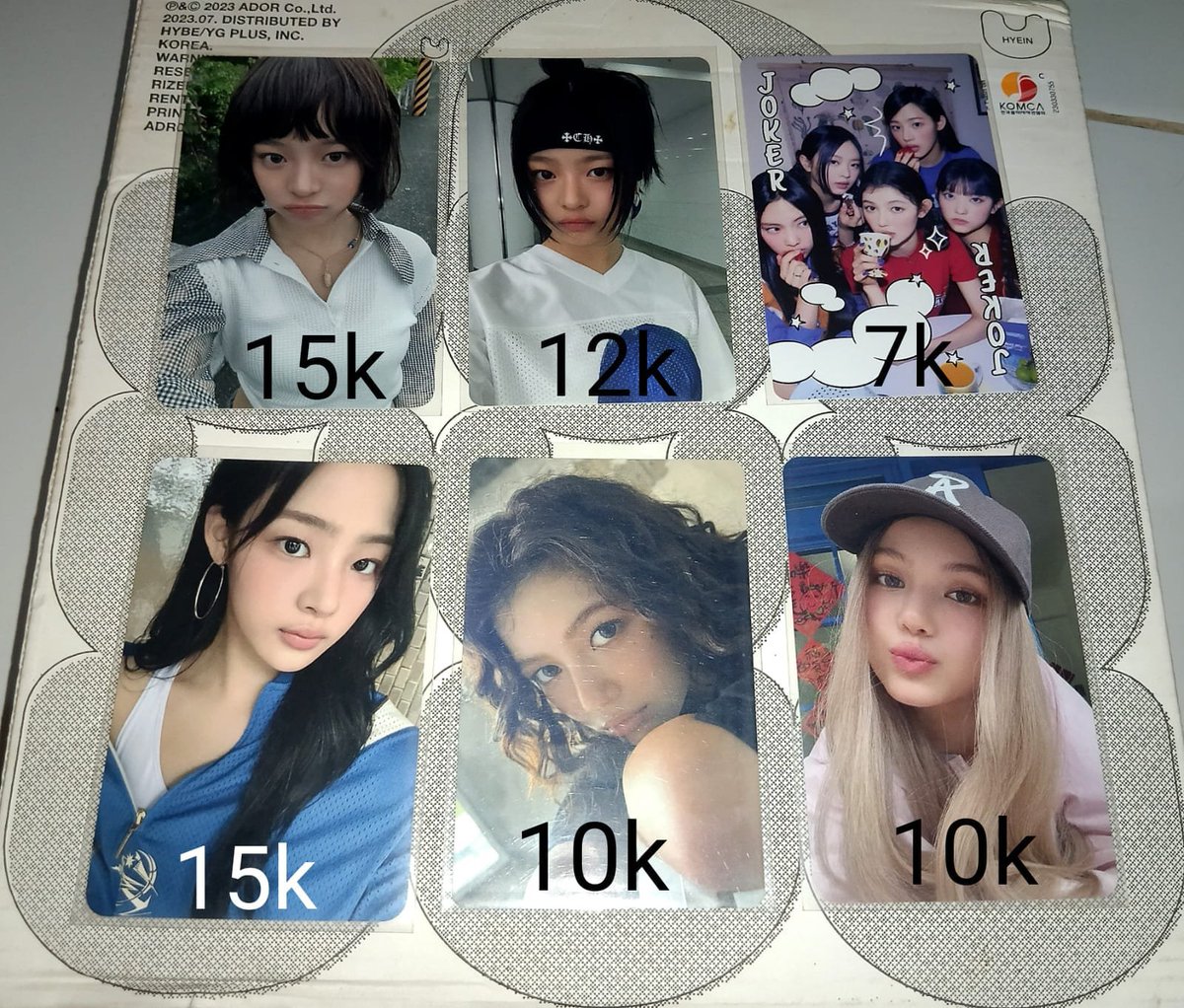 Joyish82U's tweet photo. Want to sale ready Ina 
📍Dom Tangerang 
✅Rd kamar 
✅TF only 
✅Can keep with dp
✅First pay first get
✅️vidcon dan proof
📌Mintake 2
📌NO COD 
📌payment only spay or dana
📌exc pack 2k/2pc 
📌Co oren 99 perak

tag. wts newjeans theboyz enhypen riize ive https://t.co/3RRduJCFMD