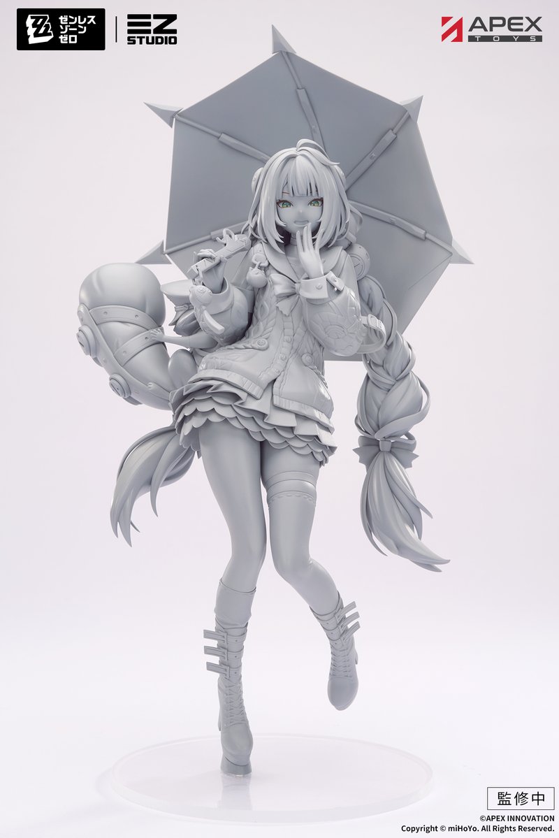 APEX_TOYS's tweet photo. 〓原型公开〓
出自游戏《绝区零》中的角色登场。

本次我们为大家带来APEX-TOYS 新作【绝区零 仪玄·独步沧溟 Ver.】1/7 比例手办的彩色原型展示和【阵营系列 反舌鸟 雨果】、【阵营系列 反舌鸟 薇薇安】、【阵营系列 怪啖屋 浮波柚叶】1/7 比例手办的原型展示。

后续产品进度欢迎绳匠持续关注，也请期待今后更多情报解锁。
#APEXTOYS #ゼンゼロ #zzzero #HoYoverse #WF2026S