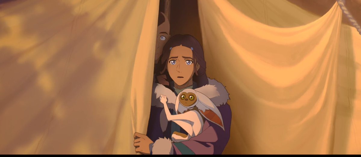kaoru_san22's tweet photo. I love how Katara's holding momo here, truly kataang's first child https://t.co/hKK7NAWvAn