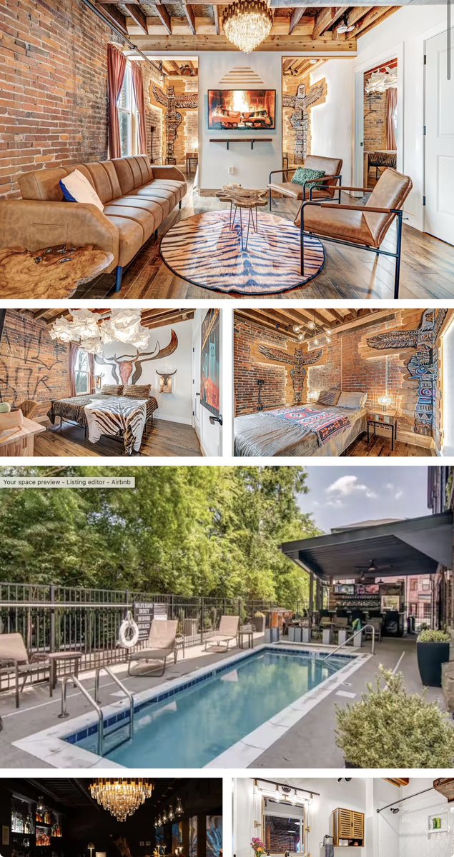 MPelletierCIO's tweet photo. It’s impossible to travel in Canada these days. Completely unaffordable. For example:

First photo: 1-bedroom condo in Canmore Alberta $1,200 CAD/night

Second photo: 2-bedroom condo in Nashville TN, $300 CAD/night. (Place I actually booked).

Wild isn’t it. https://t.co/mhCpRTAbxy