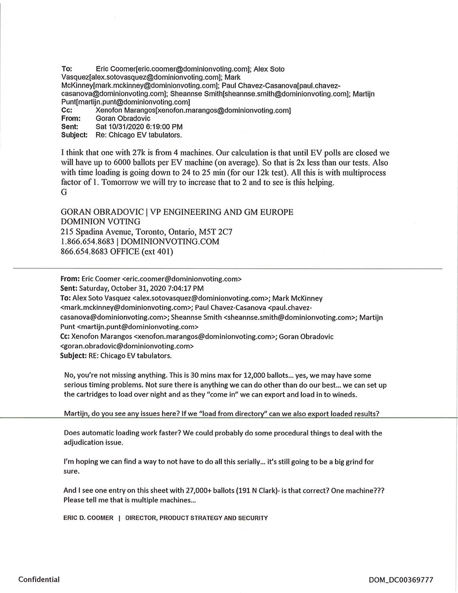 PeterBernegger's tweet photo. Dear President Trump - the election fraud is sovereign fraud and you know that. It is not China, although they had their hands in it. The election fraud is coming from our own govt. = CIA, FBI, DARPA, DIS, DIA, the State Dept. and its subcontractors, US Army and others.  

Mr. President: who stopped the vote counting in the evening of November 3rd 2020? Name them. 

Cont. - along with the deep state, corrupt USA organizations (such as NGO's naming just one out of 55,000 we identified: @Actblue, and international actors such as Dominion out of Canada and Serbia, as these emails below show, there are tens of thousands of these emails.

Mr. President: why was the US Army out of Ft Huachuca found inside a Dominion EMS (computer server) at a county in the United States? Why did a US Army Officer, when we showed him the proof and asked him why they were in our voting systems, did he get white as a ghost, then abruptly end the conversation and walk away?

Mr. President: why is Georgia Tech University Professors meddling in our election servers joined at the hip with DARPA? Why are they inside our election networks? Would you like to see the emails? The contracts?
@realDonaldTrump @HarmeetKDhillon @DAGToddBlanche @ParikhClay @AAGDhillon @SheriffLeaf @RegJoeShow @hotgovernment1 @USAttyPirro @MarkLynchSC @USAttyChattah @EmeraldRobinson @TulsiGabbard