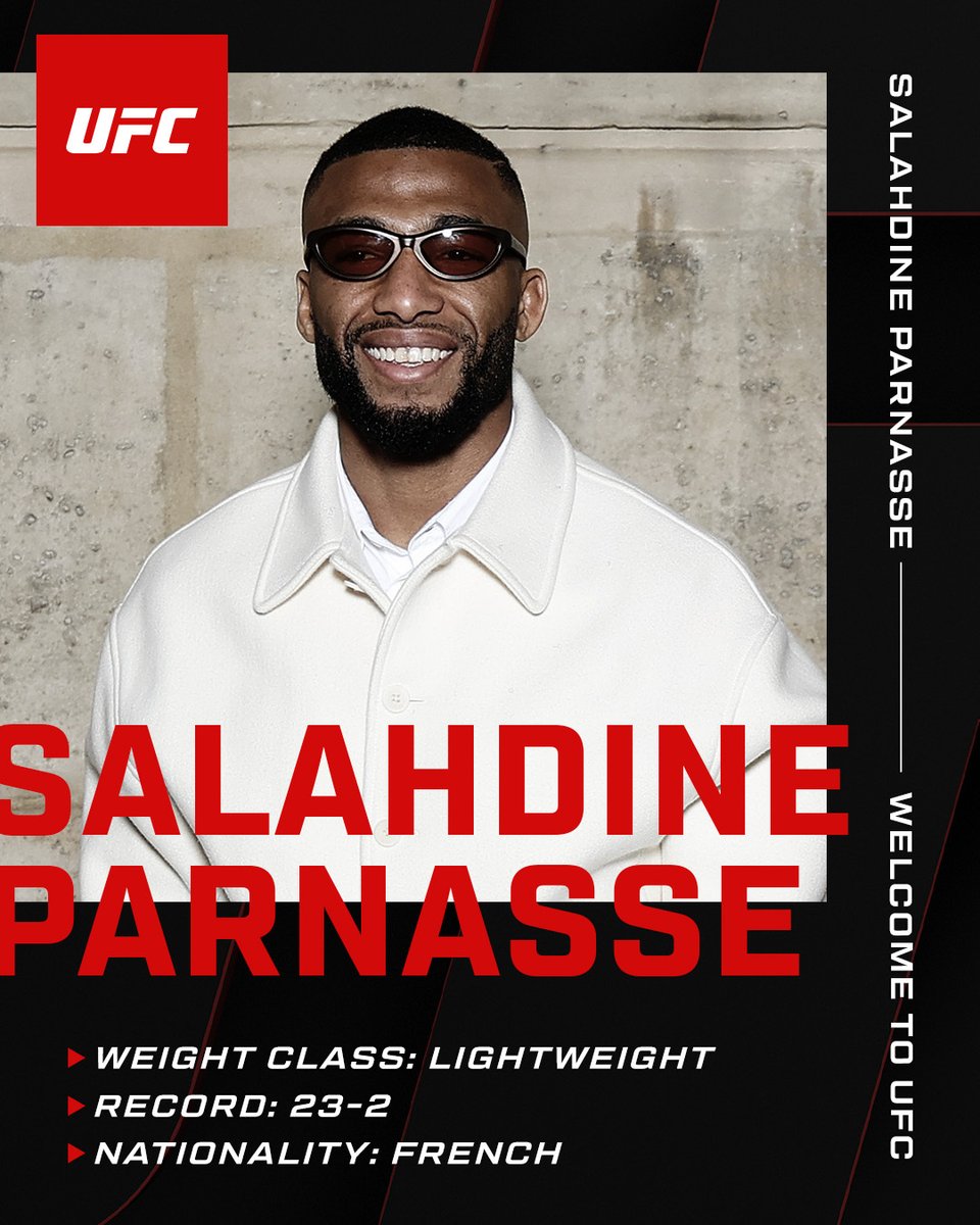 ufc's tweet photo. We know you've been waiting for this ‼️

@SalahdineP has signed with the UFC and will face  @danthehangman for the main event at #UFCParis !

[ SEP 5 | LIVE on @ParamountPlus ] https://t.co/Zz7EuwrqSZ