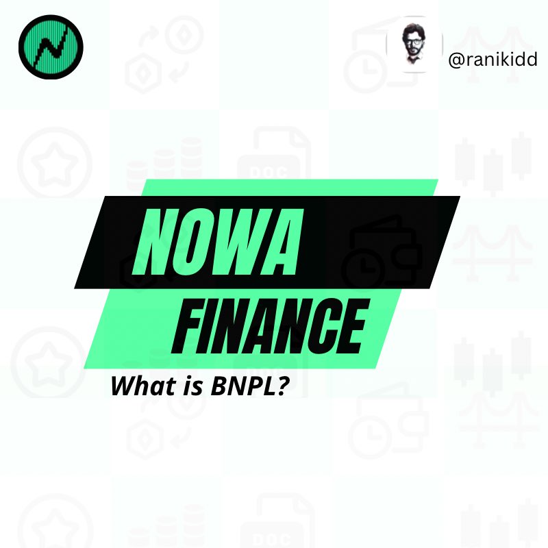 ranikidd's tweet photo. As a trader your biggest weakness is insufficient capital

A lot of you can relate to carrying out research on a project with potential, but you get hindered by your purchasing power

What if there was a way around this?🤔 

@NowaFinance’s BNPL feature offers a solution

🧵 https://t.co/IeyTpFiZZm