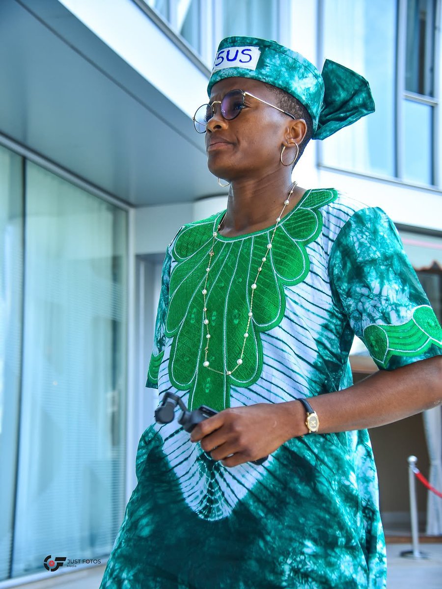 Sports_Doctor2's tweet photo. The Super Falcons Captain, Rasheedat Ajibade using every opportunity she has to preach the gospel as she has “JESUS” on her headgear. https://t.co/6iAKcAubCo