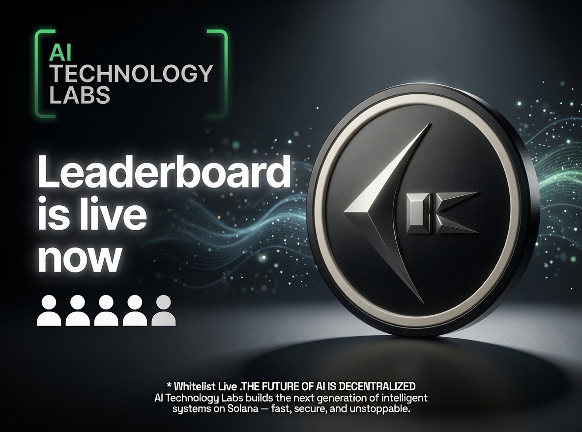 Ai_TL_official's tweet photo. 🚨 Official Update from AI Technology Labs 🚨
🏆 The Leaderboard is Now LIVE! 🔥

🌐Join Whitlist : https://t.co/44kqUUtTUq
The wait is over! You can now check your position on the leaderboard and see how you're competing with the community.

💎 Remember: The more points you collect, the bigger your $ATL Token Allocation will be. Every eligible point counts toward your final reward!

🚀 So don't slow down—
✅ Complete your daily tasks.
✅ Collect more points.
✅ Climb the leaderboard.
✅ Maximize your $ATL rewards.
This is your chance to compete, have fun, and secure your place among the top participants. Stay consistent, complete every task properly, and keep earning genuine points every single day!
Who's ready to reach the top? 🏅🔥
#AITechnologyLabs #ATL #Leaderboard #Whitelist #Airdrop #Solana #Web3 #Crypto #AI #Blockchain #DePIN