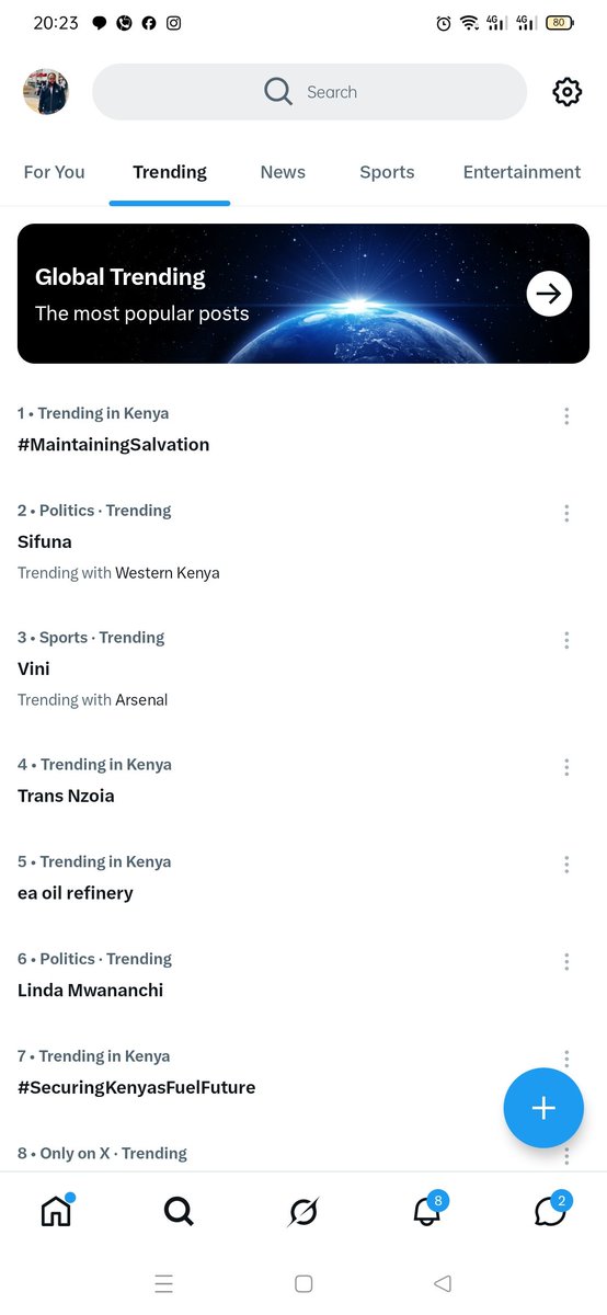ItsYasin_'s tweet photo. Sifuna trending at number 2 globally in politics. This boy is fire. https://t.co/AwQLdnsiB8