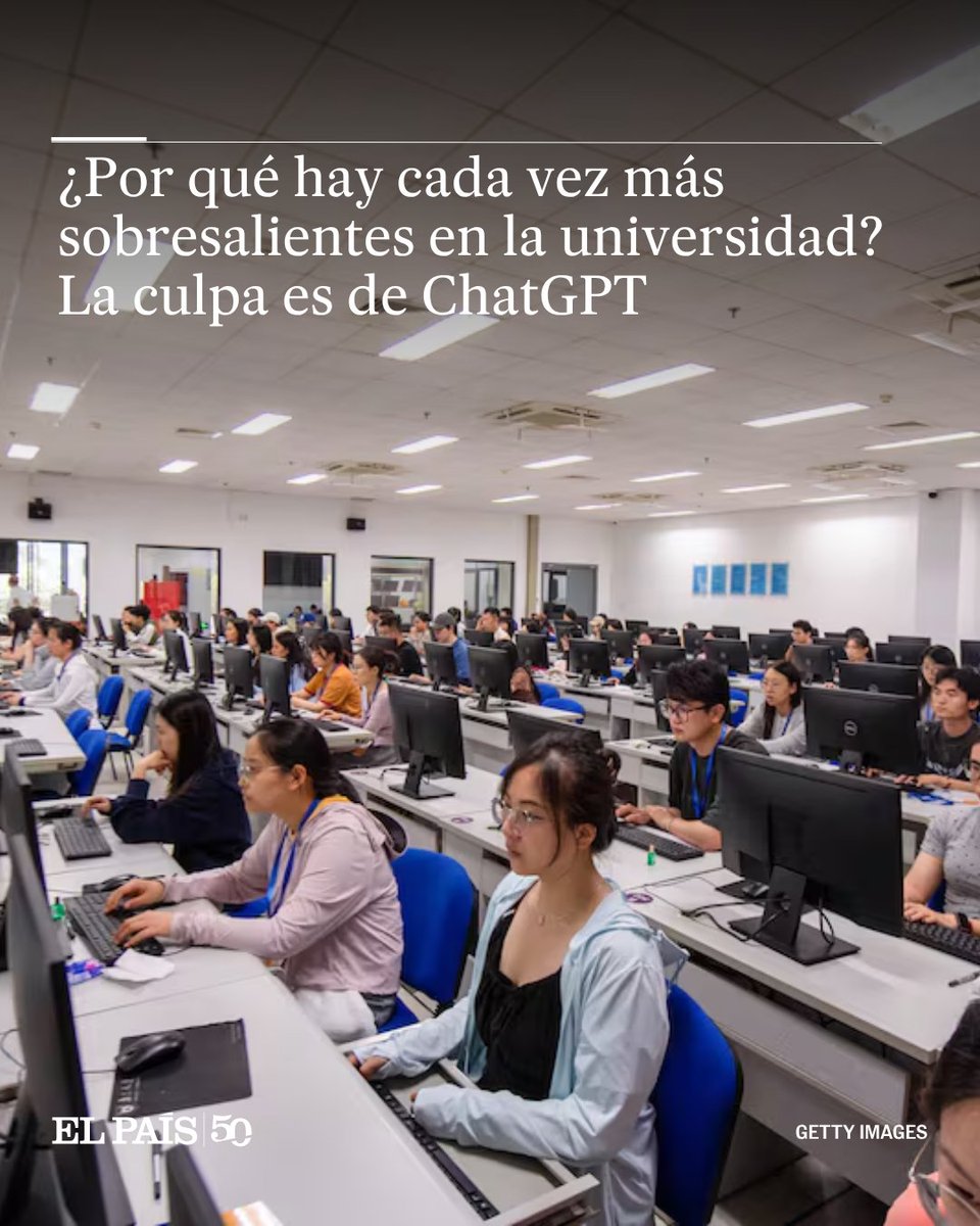 elpais_america's tweet photo. Una nueva investigación revela que al menos 1 de cada 10 trabajos está hecho con la ayuda de la IA. Las carreras donde los alumnos hacen más trampas son Económicas y Periodismo

🔗 https://t.co/VUfUyTMFK9 https://t.co/bNNNNXr3t6