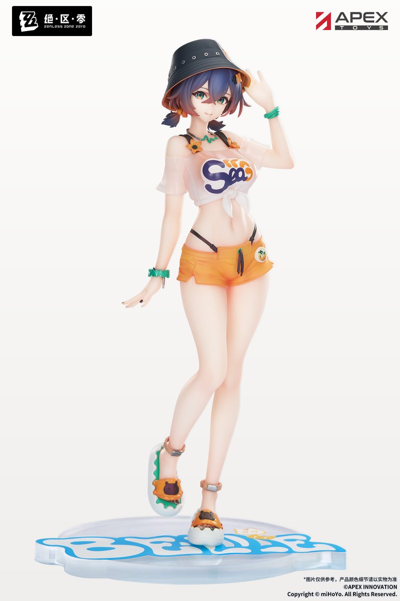 APEX_TOYS's tweet photo. 〓原型公开〓

出自游戏《绝区零》中的角色登场。

本次我们为大家带来 LIMEPIE 系列新作【星见雅 晓 Ver.】、【铃 夏日晴空】1/8 比例手办的彩色原型展示和【艾莲·乔 丽都时装-家政日常 Ver.】、【仪玄-墨形影踪】1/8 比例手办的原型展示。

后续产品进度欢迎绳匠持续关注，也请期待今后更多情报解锁。
#APEXTOYS #ゼンゼロ #zzzero #HoYoverse #WF2026S