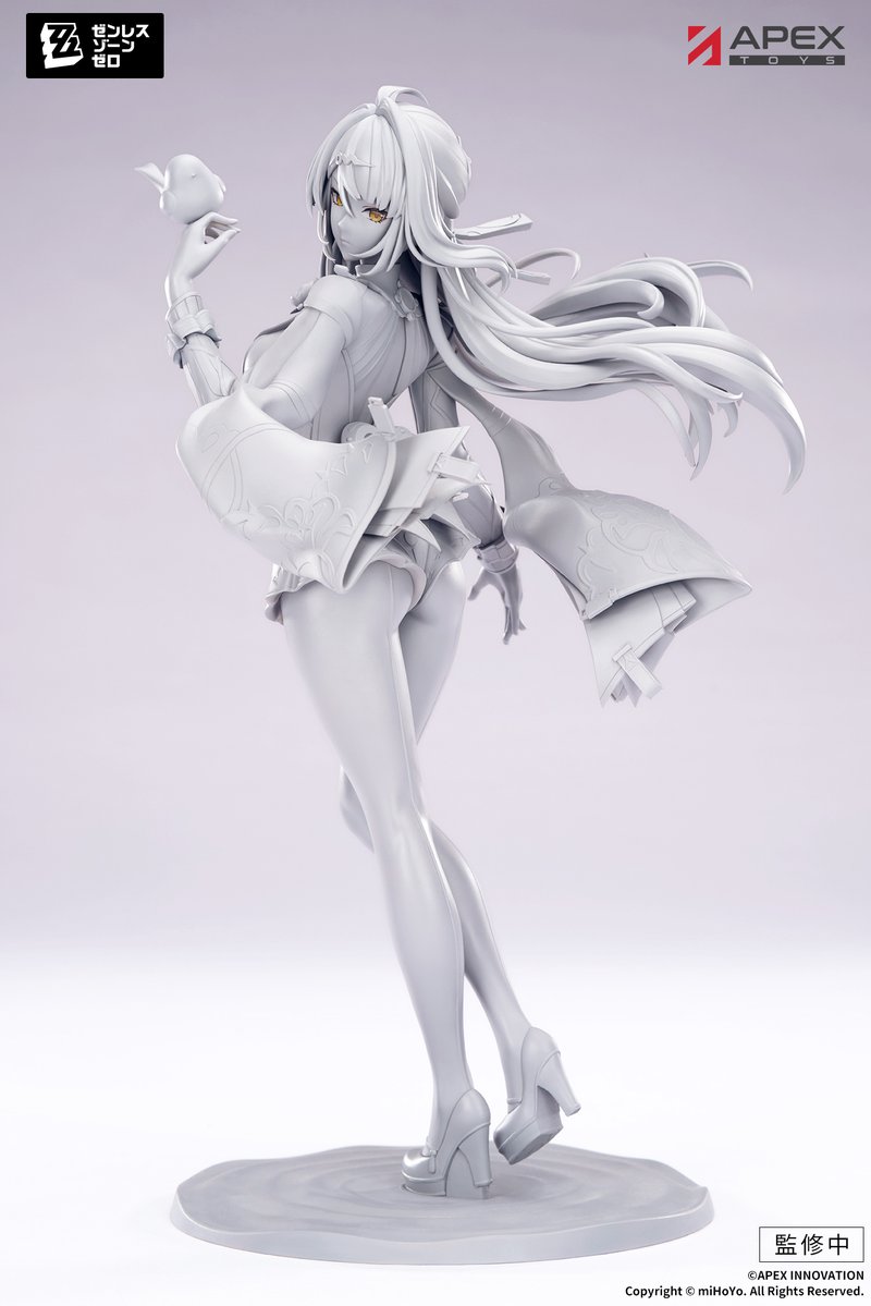 APEX_TOYS's tweet photo. 〓原型公开〓

出自游戏《绝区零》中的角色登场。

本次我们为大家带来 LIMEPIE 系列新作【星见雅 晓 Ver.】、【铃 夏日晴空】1/8 比例手办的彩色原型展示和【艾莲·乔 丽都时装-家政日常 Ver.】、【仪玄-墨形影踪】1/8 比例手办的原型展示。

后续产品进度欢迎绳匠持续关注，也请期待今后更多情报解锁。
#APEXTOYS #ゼンゼロ #zzzero #HoYoverse #WF2026S