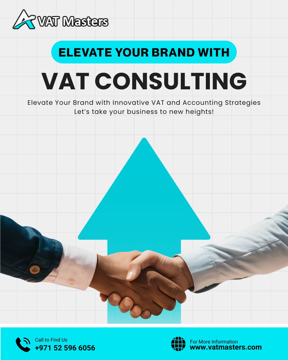 VAT_Masters's tweet photo. 📈 Elevate Your Brand with Expert VAT Consulting!

Smart VAT strategies can improve compliance, reduce risks, and support sustainable business growth. 

📞 +971 52 596 6056
🌐 https://t.co/IMASta26T1
#VATMasters #VATConsulting #UAEBusiness #VATServices #TaxConsultant https://t.co/SMaMc422d4