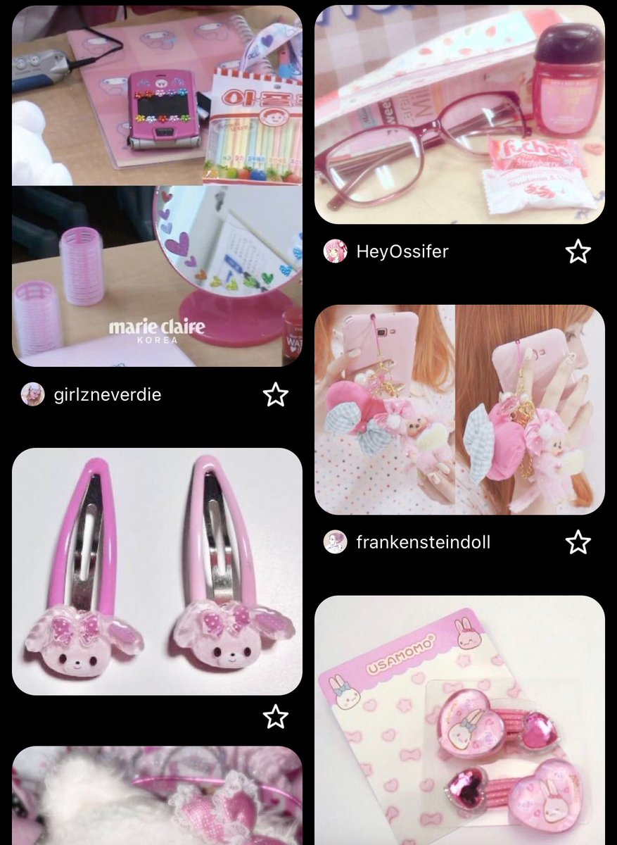 yurika_pudding's tweet photo. I wanna show yall the moodboard i made for the cosplayer au 🥹🥹 
every character design including ivti and mzsu will all have A LOT of pink lol https://t.co/uYgYOL05DO