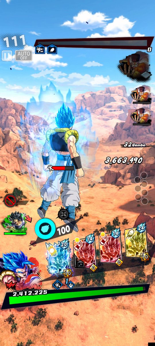 sys02694374's tweet photo. @FunnyName7699 @Deadoof2 Here it is, for some reason the pure strike attack setup ended up doing more dmg for gogeta?? even though the strike equip had a 0.05% disadvantage that could mean it scales off of strike for some reason https://t.co/1jz9rz8Whf