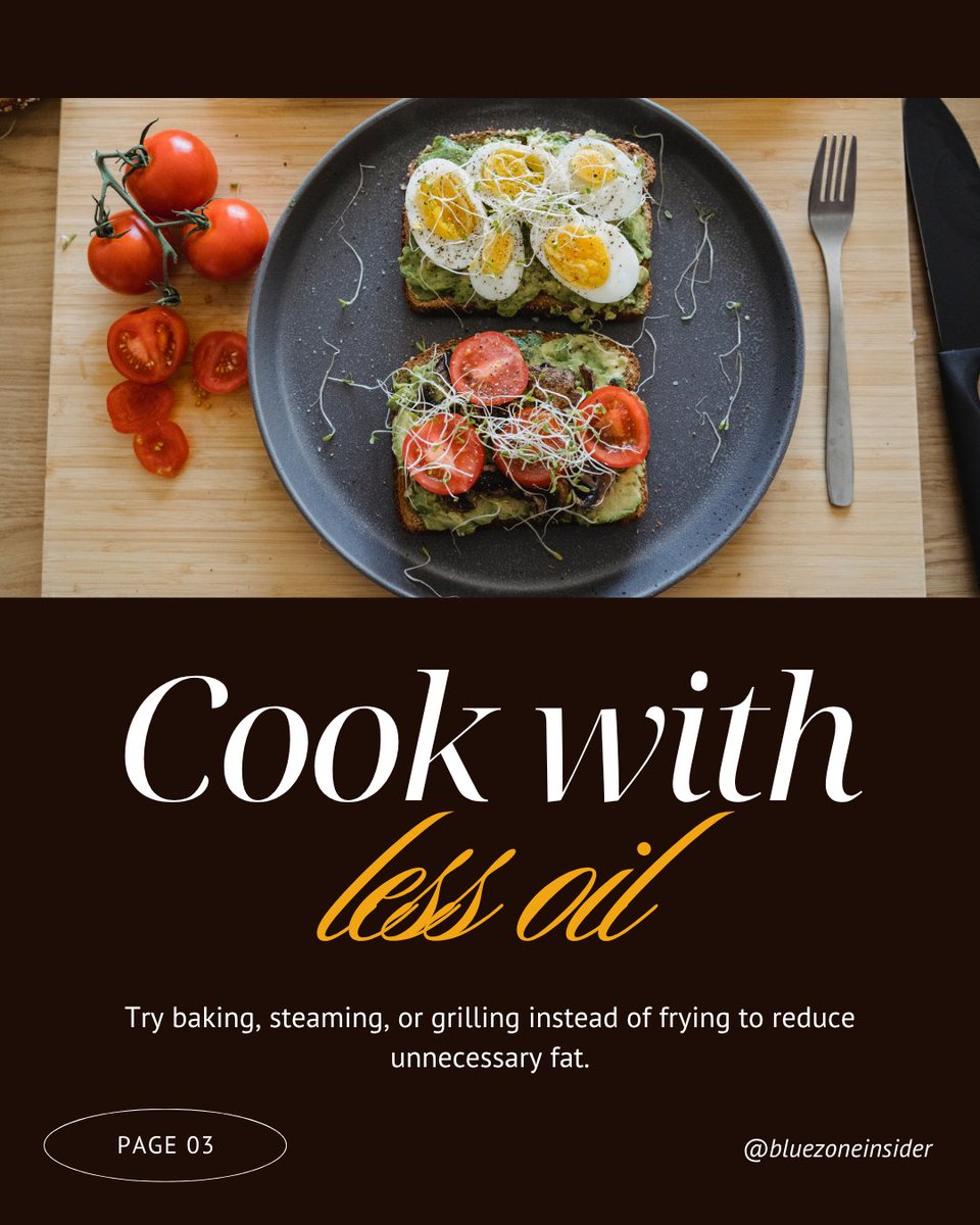 bluezoneinsider's tweet photo. Zero cost - in fact it even saves money 💵

Whole grains are proven to boost satiety (makes you feel fuller) and less oil means there's more to go around! +1 https://t.co/nDBlBIknZ5