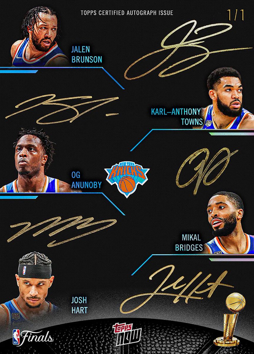 biggsdaddycool's tweet photo. Holy hell…(@Topps) Now what?
The @nyknicks Championship set has released AS A PACK!
Not in the usual clear plastic box.
Should I open it or do I keep it sealed?! Packs are already selling for $200ish. Ugh.
Prices will increase til the 1/1’s are found.
#UnopenedPacksMatter https://t.co/cQ1VvFFAP6