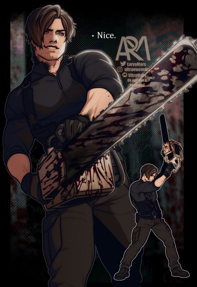 sfwmars's tweet photo. he's having too much fun (&amp; so am I)

#LeonKennedy #ResidentEvilㅤ https://t.co/7SdpoFl0gI