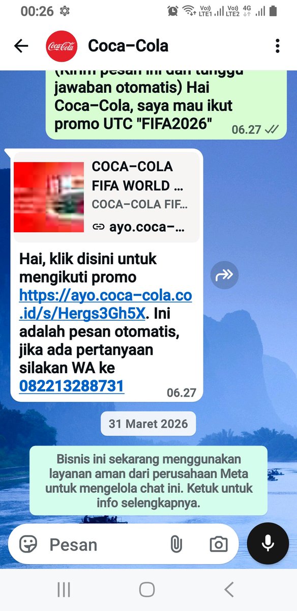 nitnotttt's tweet photo. @CocaCola_ID  hai pildun udh berakhir, ga dapet apa2, hanya 3 nomor unik yang masuk ke link , 1 dapet cola di alfa, tapi  ga gw bawa lah. #colapildun  #cocacolapildun https://t.co/LGYFy6J0B1