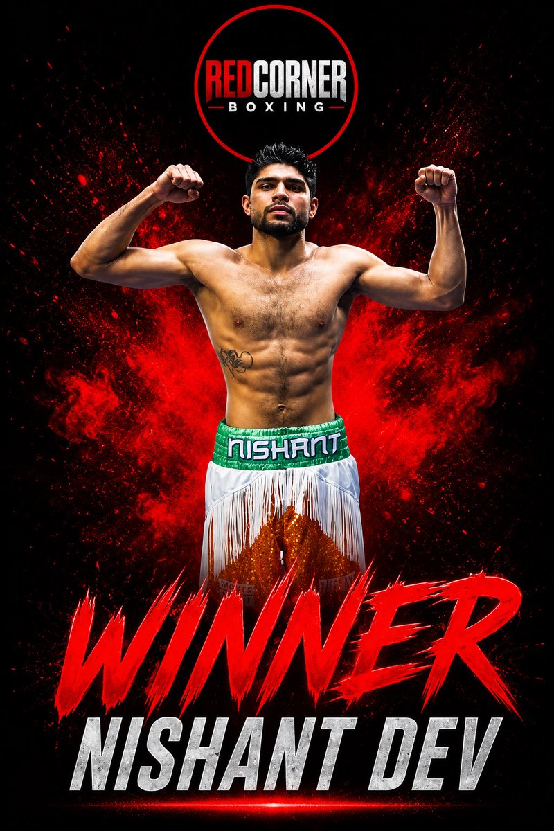 jamsboxingchat's tweet photo. Nishant Dev moves to 7-0-0 with 5 KO’s after he stops Cesar Diaz in the first round by TKO in Jeddah.
#Boxing #DevDiaz #NishantDev #Jeddah #JoshuaPrenga #RCB https://t.co/HaXbStYa0b