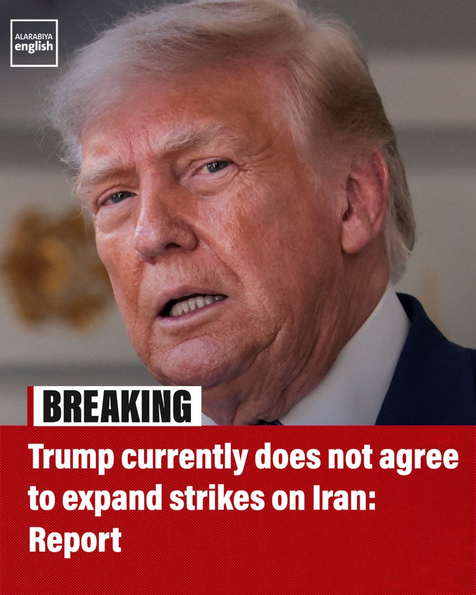 US President Donald Trump currently does not agree to expand strikes on Ira