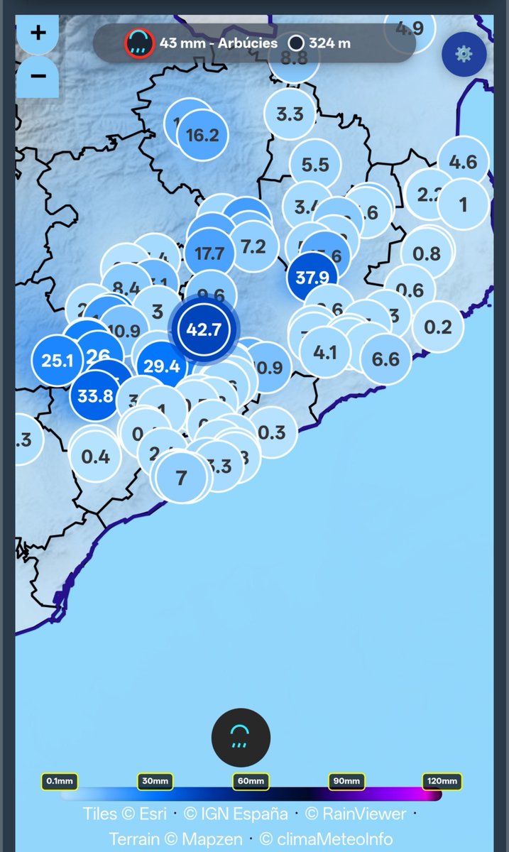 MeteoSantFost's tweet photo. ⛈️ precipitació acumulada fins les 19:30h
Consulta la pàgina web de @GrupCMI
https://t.co/kDYR1Yw1Nx https://t.co/xKBjT2PUcX