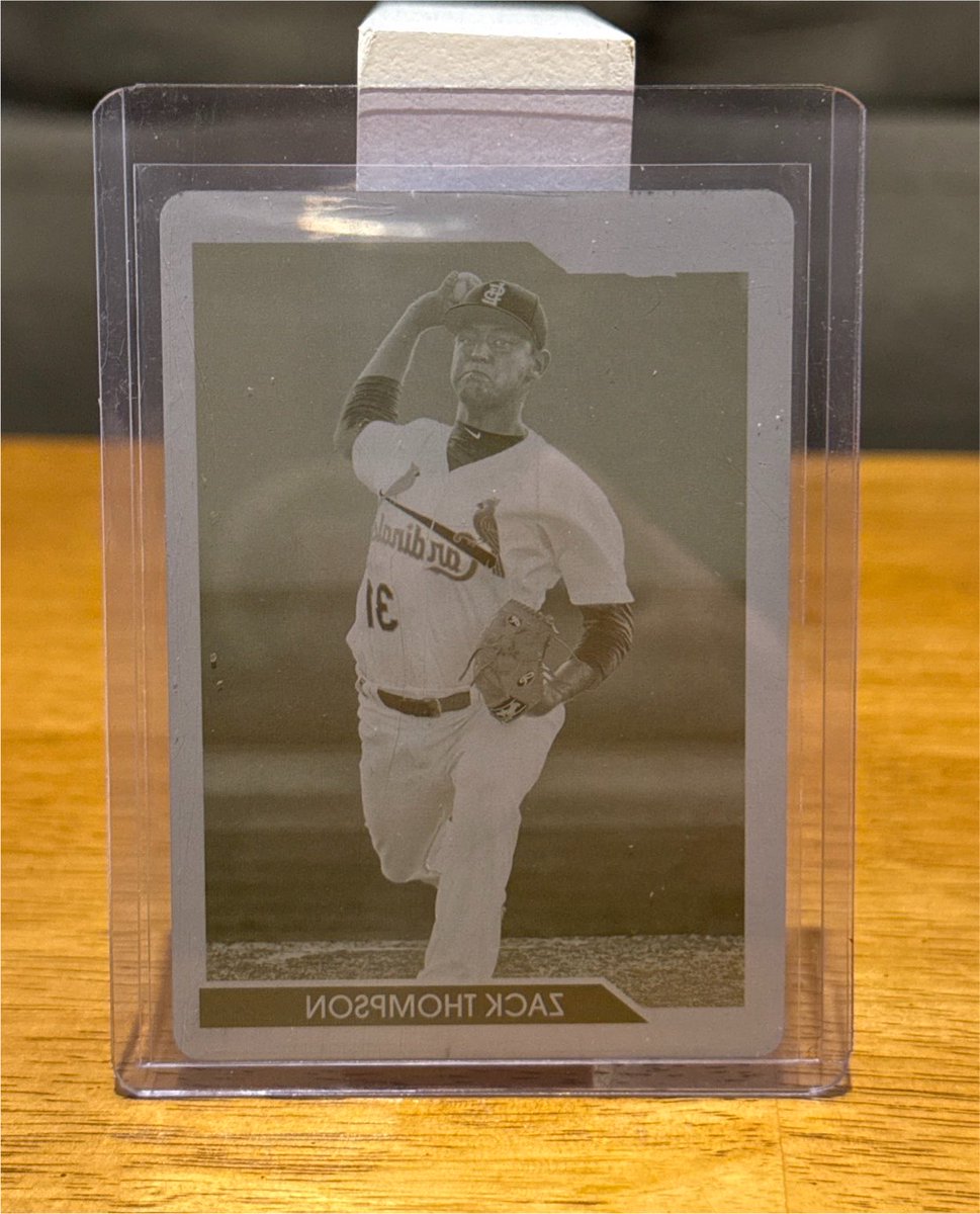 SkeeYeeCards's tweet photo. Where are the Cardinals fans at!? Zack Thompson Yellow Printing Plate 1/1 😳 #ForTheLou @Cardinals1942 

https://t.co/HCTX2URkto https://t.co/YxhooVVdzh