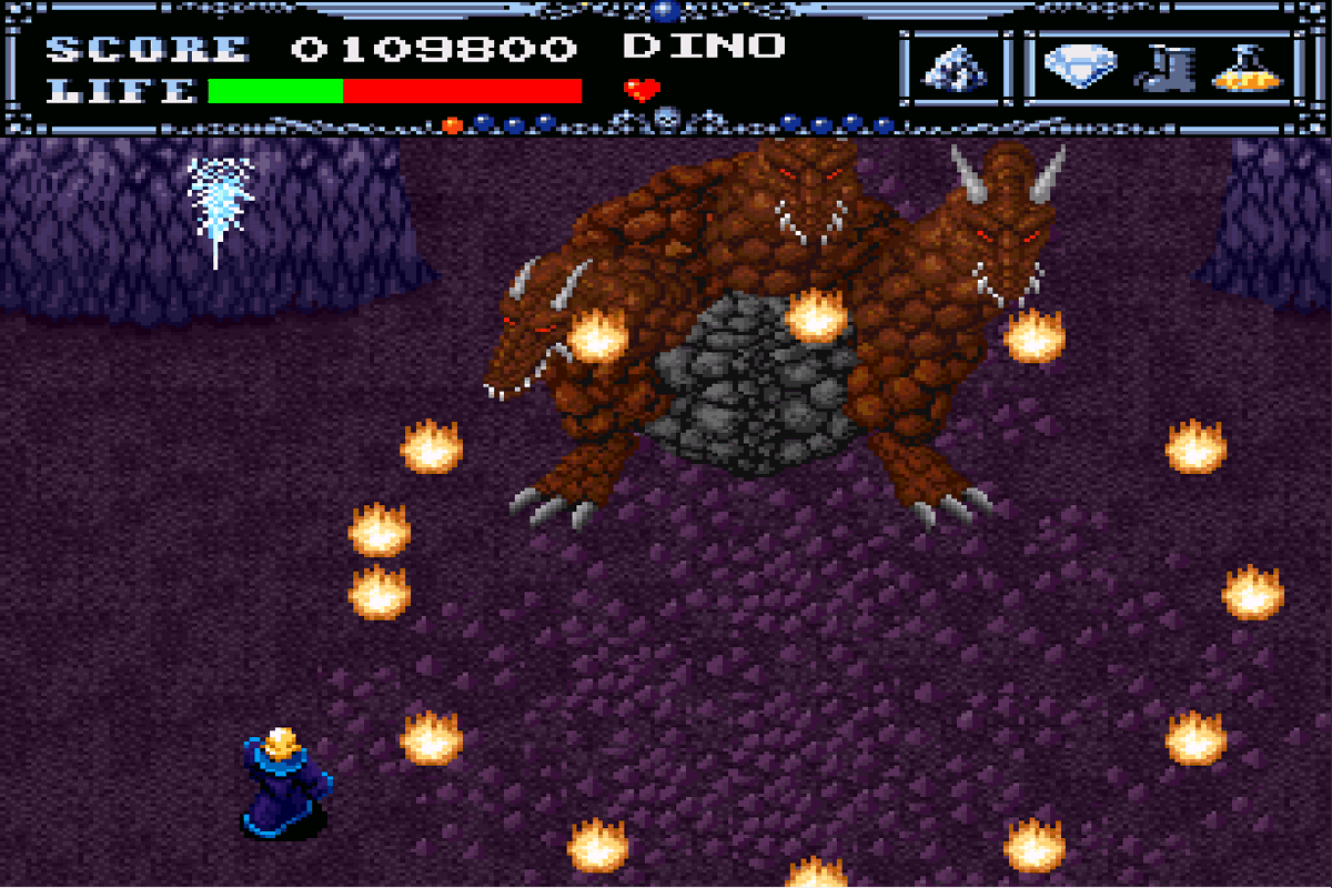 kounose's tweet photo. 2026積みゲー崩し48本目
『幻獣鬼　アンデッドライン』（X68版）
幻獣鬼打倒を目的とする、RPG要素を含んだ横スクSTG
3人の勇者から選択し、ステージクリアごとに能力上昇とクラスチェンジの機会があったり、ステージの選択順で難易度が変化したり、なかなかの遊び応え https://t.co/lDpMkSrPsy