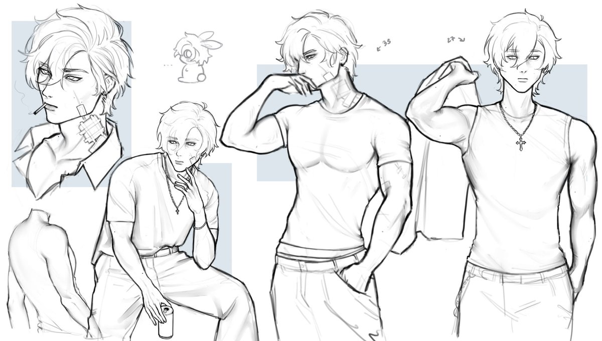 bnhvya's tweet photo. Studies and wips,, nothing too crazy https://t.co/WcfyHpa8wY