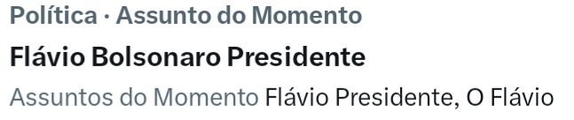 freu_rodrigues's tweet photo. Olha o assunto do momento que está em primeiro lugar! 
Bora dobrar a meta?

Digite aqui 👇 
Flávio Bolsonaro Presidente https://t.co/HfuC7YP4vS