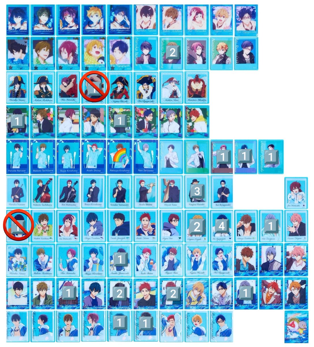 03bfl24's tweet photo. 【交換譲渡】 Free! オケコン チェキ風クリアカード クリカ

譲：画像1の数字と🌈(🌈はオーロラ)
遙凛郁弥は手渡し交換のみ

求：画像2>500円

譲渡の真琴宗介夏也は、同数を他から合わせてお迎えお願いします

手渡し
オケコン2026全公演or別日東京

お気軽にお声がけください
よろしくお願いします https://t.co/7L9aOoFhSD