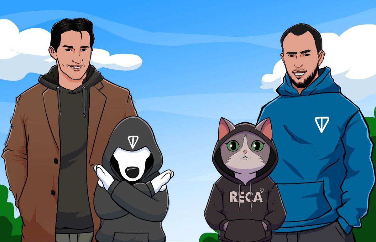 recaOfficialX's tweet photo. While governments tried to silence free speech,  the Durov Duo (Pavel + Nikolai) built Telegram. 

When TON landed.. Resistance Dog and Resistance Cat became the face of the fight! 

Hoods on... Digital resistance never sleeps🐶🐱

$RECA $REDO https://t.co/ob1Bm3XxCt
