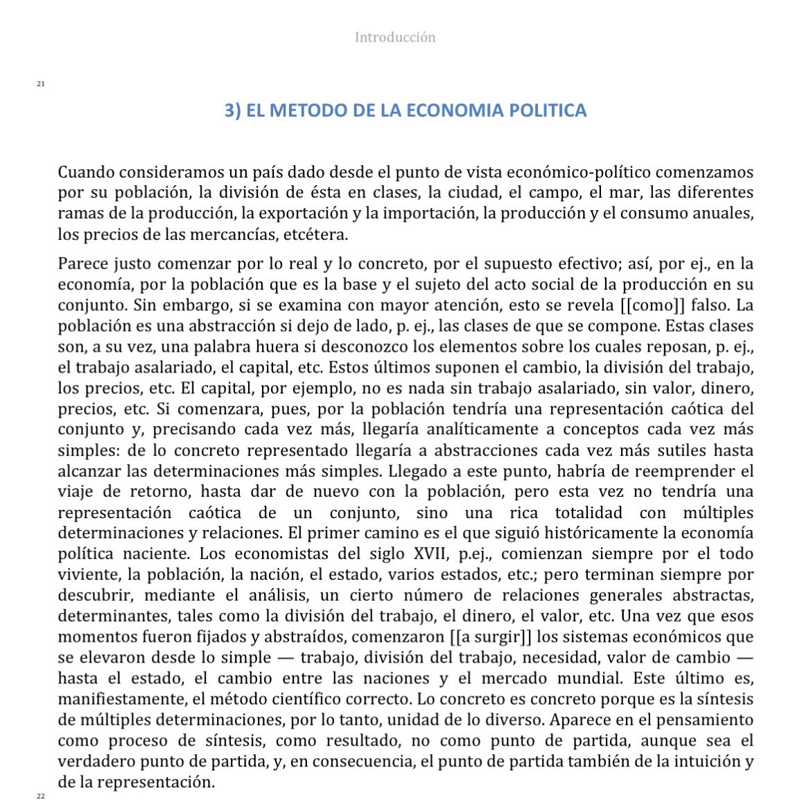 Manolito_AS's tweet photo. Marx hablaba que partir de categorías como “pueblo”, “nación”, por más concretos que puedan parecer, son abstractas. Productos de la sociedad de clases en la que vivimos.

Parece que toca recordarlo de vez en cuando https://t.co/CrWEzzl76Q
