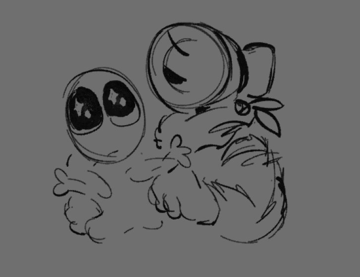 pesticidepunk's tweet photo. woke family and their alien baba 
not tagging because these are lazy and self indulgent lol https://t.co/34rWs9DR2u