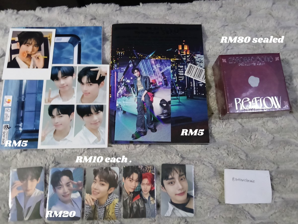 Bitteriebeanie's tweet photo. {Help Rt} WTS Zb1 zerobaseone
๐ผ Buy more can nego
๐ผ Unsealed album RM15
๐ผ All PC RM20each
๐ผ Limited Album sealed RM70
Have postage this weekend
#pasarzb1 #pasarzerobaseone #pasarand2ble #pasara2b
#pasarjiwoong https://t.co/U9XZnqaftq