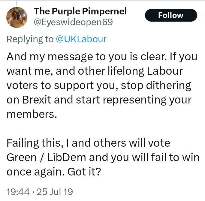 SkipMcQueen's tweet photo. Are you taking the piss?
You voted Lib Dem when Corbyn tried to reverse Thatcherism. https://t.co/YVISazG83j