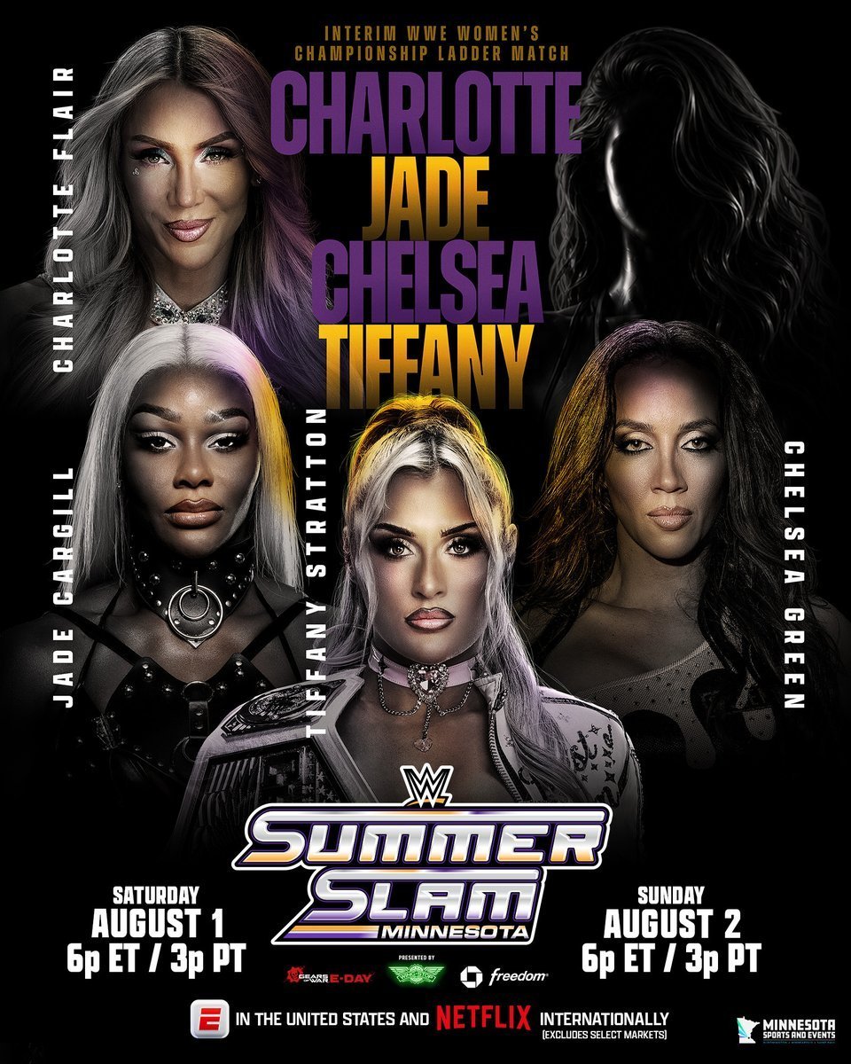 WrestleProps's tweet photo. 5 is a very strange number in my opinion... Maybe we will get a 6th member?

If we do, who do you think it will be?

Me: AJ Lee (delusions)

#SummerSlam 
#SmackDown
#WWERAW https://t.co/1Iwu7M0xCx