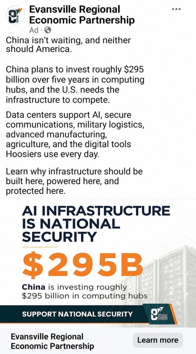 KColbertReport's tweet photo. INDIANA ECONOMIC DEVELOPMENT 

Look 👀 Evansville again! 

IEDC  regional SW Hub: 
Evansville Regional Economic Partnership 

Unelected bureaucrats advocating for public-private-partnership with China.  🇨🇳 

It’s all over the State of Indiana and the Indiana legislators provided the gateway through the IEDC. 

Solar Energy, Affordable Housing, Data Centers and etc.  The readi grants and tax credits offering to prostitute Hoosier resources in exchange for Corporate Welfare.   Israel, China, Mexico, 🇲🇽 or any nation other than America 🇺🇸 is reaping the benefits of “economic development”. 

The IEDC is one of the largest money laundering schemes in the State of Indiana and the elected officials knowingly allowed for the infiltration. 

@Indy_reporter_ @indystar @MicahBeckwith 
@LGMicahBeckwith @GovBraun @RepStutzman 
@RepMessmer @INGOP @indianagop @AndrewIrelandIN