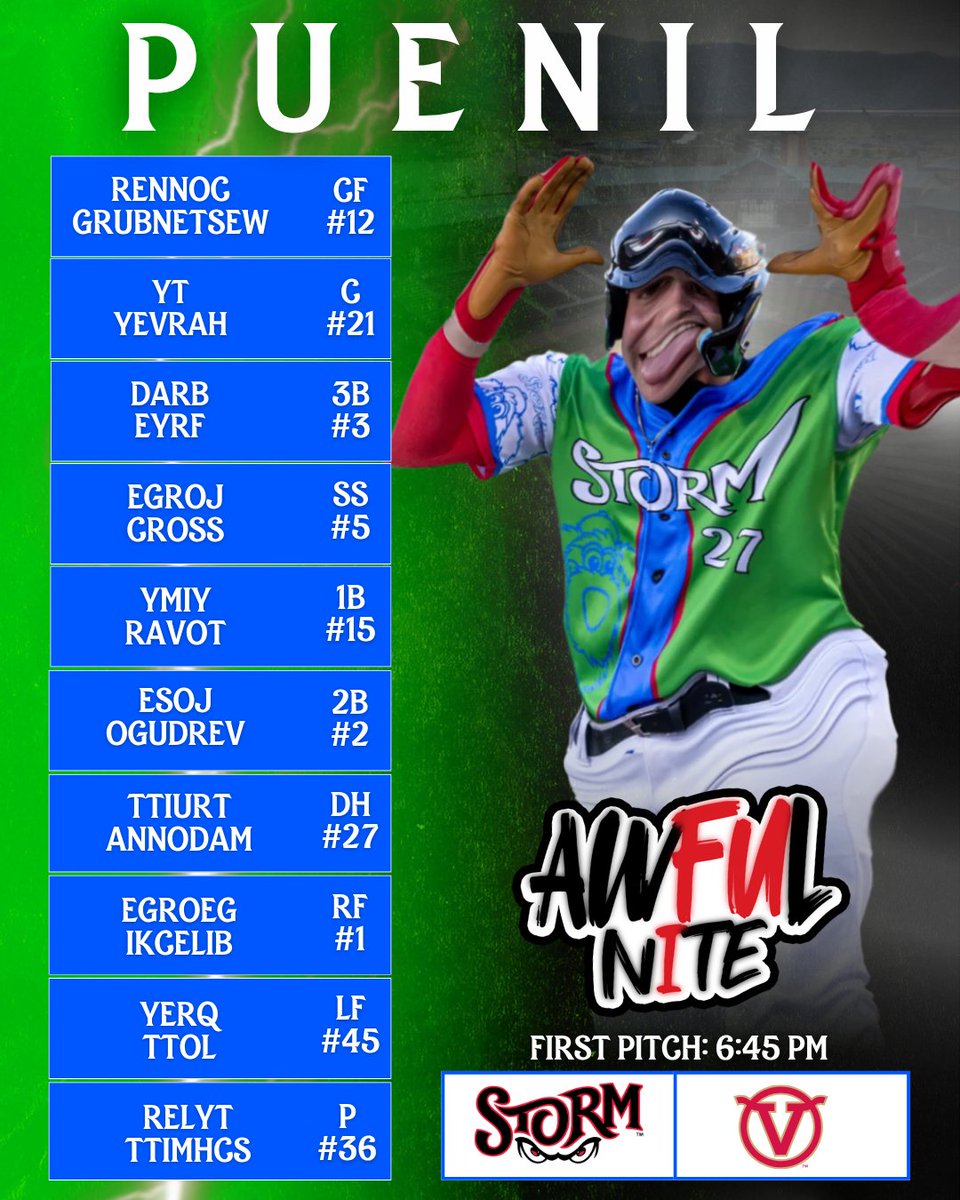 Storm_Baseball's tweet photo. Embrace The Awful 🥴

https://t.co/JNXGUrJaVQ https://t.co/gmHW3jwSI2