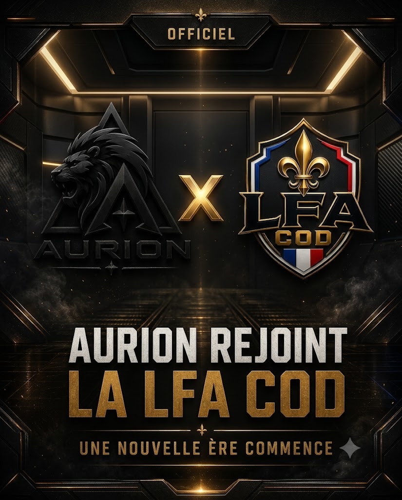 esportaurion's tweet photo. 🚨 OFFICIEL — AURION REJOINT LA LFA COD ! 🦁

Notre équipe est prête à défendre ses couleurs et à affronter les meilleures formations de la ligue. ⚔️

🎮 Roster : SlipV2 • Warley • Zedka • Slexzy
🔄 Remplaçants : Tyzeer • Sawp
Une nouvelle bataille commence. 🔥

#Aurion https://t.co/FR4DVpwi59