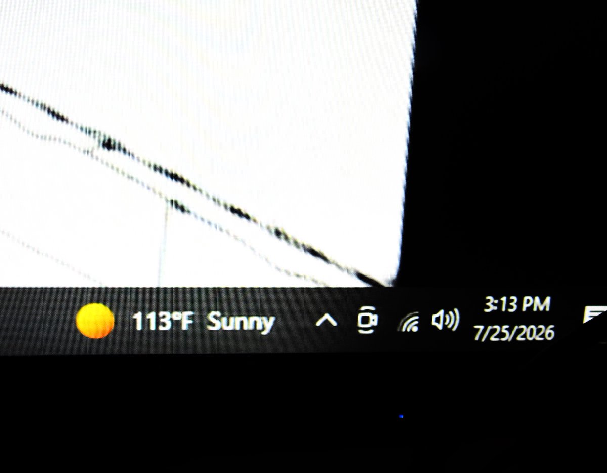 Wyoghost1111's tweet photo. SW Central Arizona right now. Welcome to Venus Syndrome. This heat is brutal for women over 50. Less than 1 minute outside and sweatin' bullets 🫠😭 https://t.co/ps2qLmEr1e
