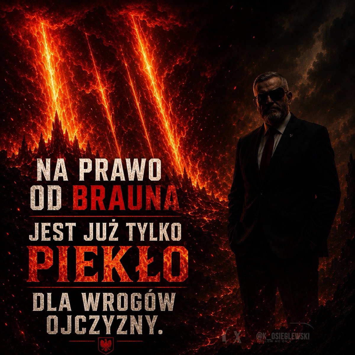 K_Osieglewski's tweet photo. Na prawo od Brauna. https://t.co/aHSmpMjSXP