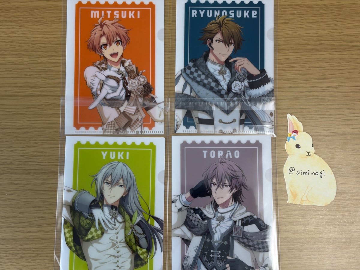 aiminogi's tweet photo. 【交換】アイナナ  4WJ 特典 ミニクリアファイル

譲…三月　龍之介　千　虎於

求…一織

都内手渡し、郵送どちらも可能です。検索からもお気軽にお声がけくださいませ https://t.co/1uvZOJmILO