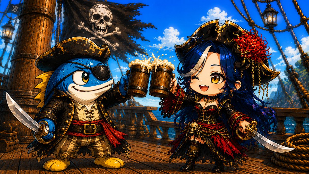 TraumaTuna's tweet photo. Join me and @siniviere at 9:30 PM EST/8:30 PM CST for our Windrose collab! Grab your grog, and sing your songs, Ladies and Gentlemen! https://t.co/20RIv0RPnv