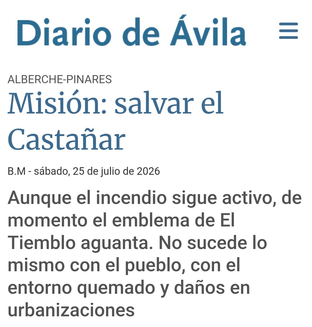 Alex56017740's tweet photo. @miriaamrobledo_ Esa foto no es de El Castañar de El Tiemblo, hoy a la noche todavía no estaba afectado según varios medios y personas en el terreno. Deja de desinformar https://t.co/eG3gYOBB91