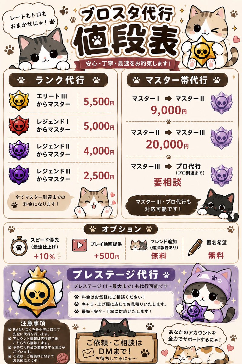 🐱ブロスタ代行 tweet media