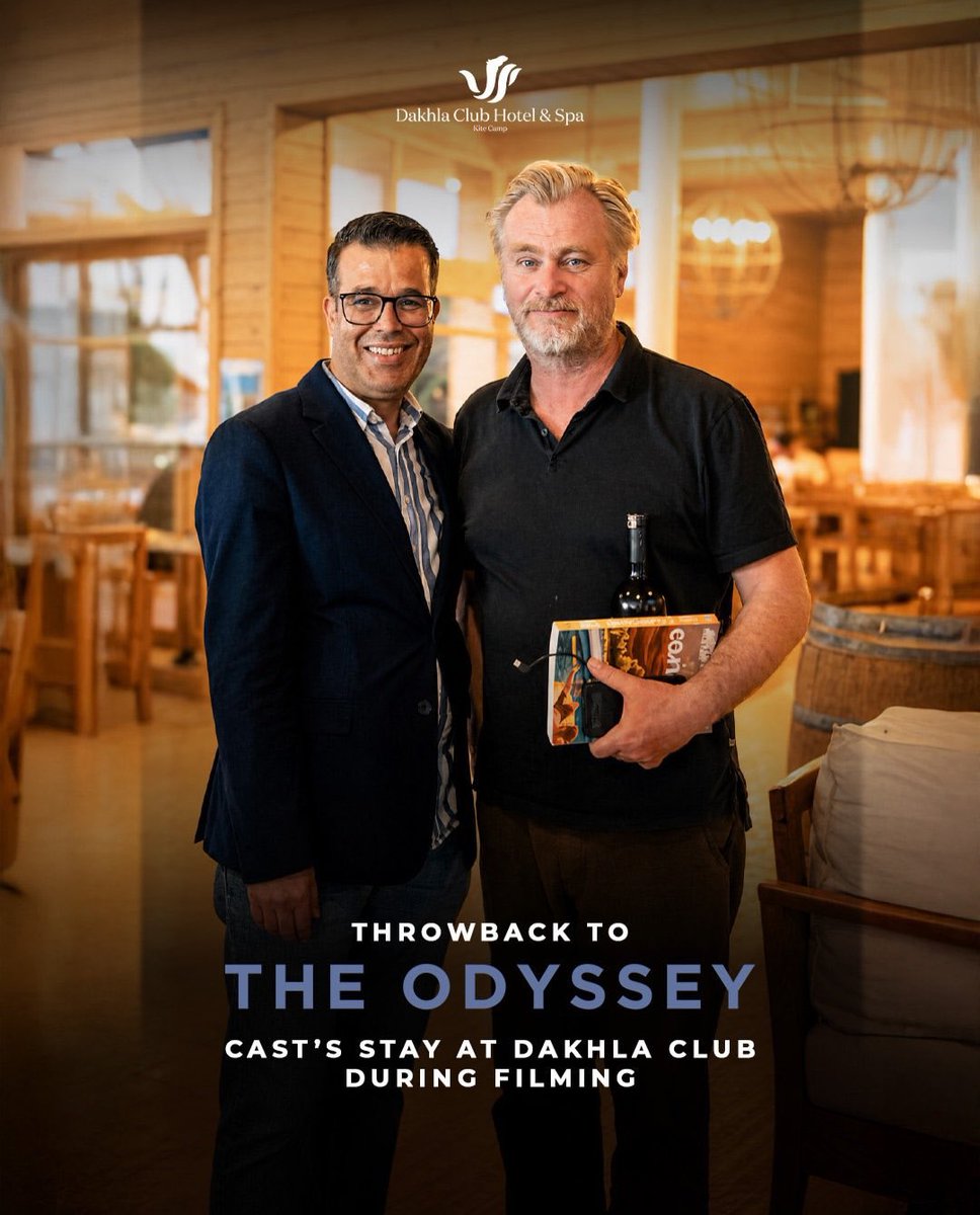 NolanAnalyst's tweet photo. New photos of Christopher Nolan in Morocco during the filming of THE ODYSSEY. https://t.co/ic9cIUpUYP