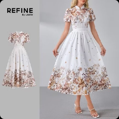 Jacque3289's tweet photo. Olha só a nova coleção By Refine Lovito 😍 Vestido Midi Elegante Coreano Com Estampa Floral Mangas Curtas Bufantes Gola Alta Cintura Alta E Modelagem Evasê Para O Dia a Dia Na Primavera/verão Feminina por R$82,50. 
Compre na Shopee agora!
⬇️⬇️⬇️⬇️ https://t.co/6htHmM698F https://t.co/cnjH0wAO8y