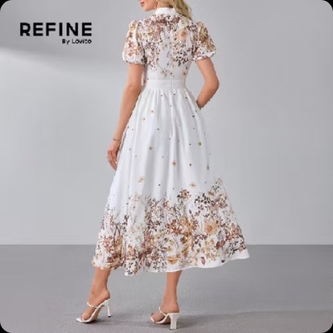 Jacque3289's tweet photo. Olha só a nova coleção By Refine Lovito 😍 Vestido Midi Elegante Coreano Com Estampa Floral Mangas Curtas Bufantes Gola Alta Cintura Alta E Modelagem Evasê Para O Dia a Dia Na Primavera/verão Feminina por R$82,50. 
Compre na Shopee agora!
⬇️⬇️⬇️⬇️ https://t.co/6htHmM698F https://t.co/cnjH0wAO8y