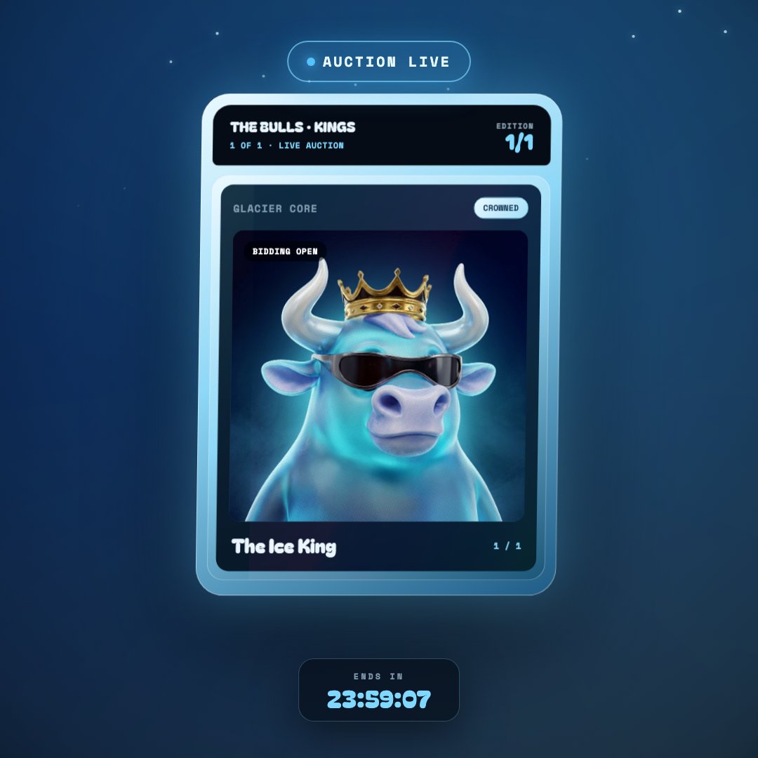 wordslikerad's tweet photo. First Auction: 275 SOL 
First Raffle: 452 SOL

6 Bulls remain 🐂
 
Next auction for the Bull King is live now.
https://t.co/zuckQCncRI https://t.co/IqyUgtsUoL