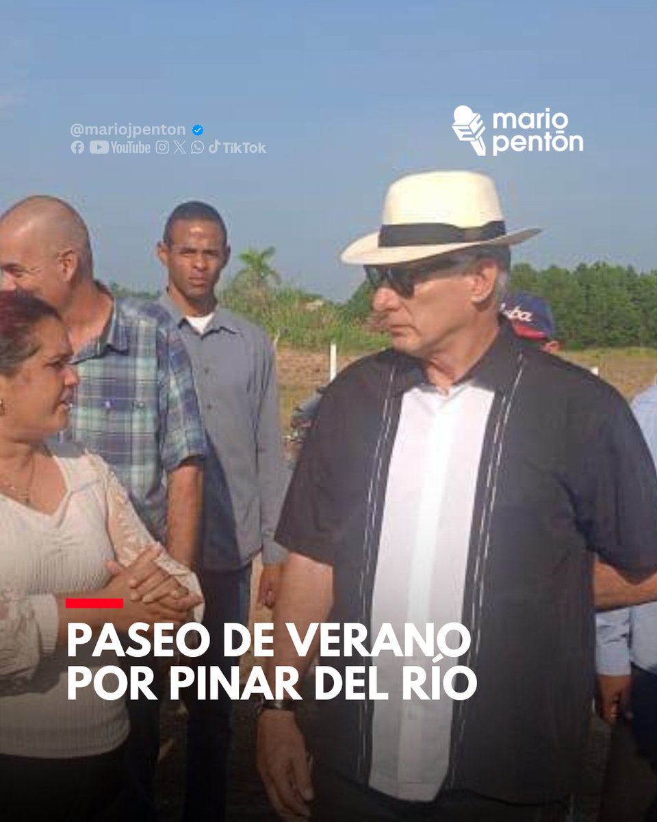 MarioJPenton's tweet photo. ¿Quién es el rey del verano en Pinar del Río? Díaz-Canel, ¡obviamente! Los leo en los comentarios 😄 ¡Les juro que no es edición ni IA! https://t.co/Kcmb0zzyZf