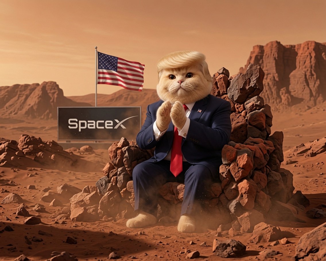 Trump____Cat's tweet photo. @elonmusk
You build the rockets.
Iβll handle the politics on Mars. π±π΄
Deal?
#SpaceX #Mars #TrumpCat https://t.co/elzwmj2YSQ